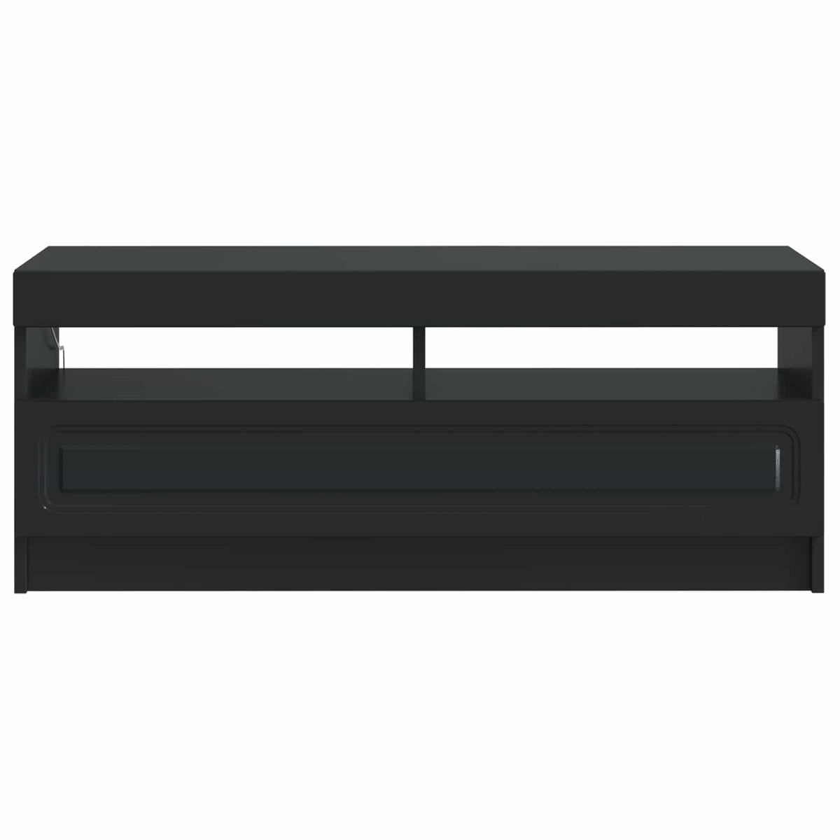 LED-TV-Schrank Schwarz Holzwerkstoff