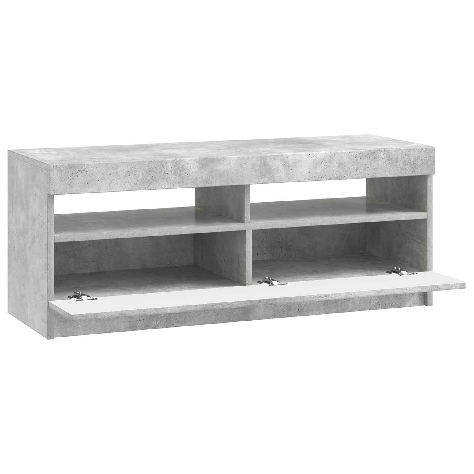 LED-TV-Schrank Betongrau Holzwerkstoff