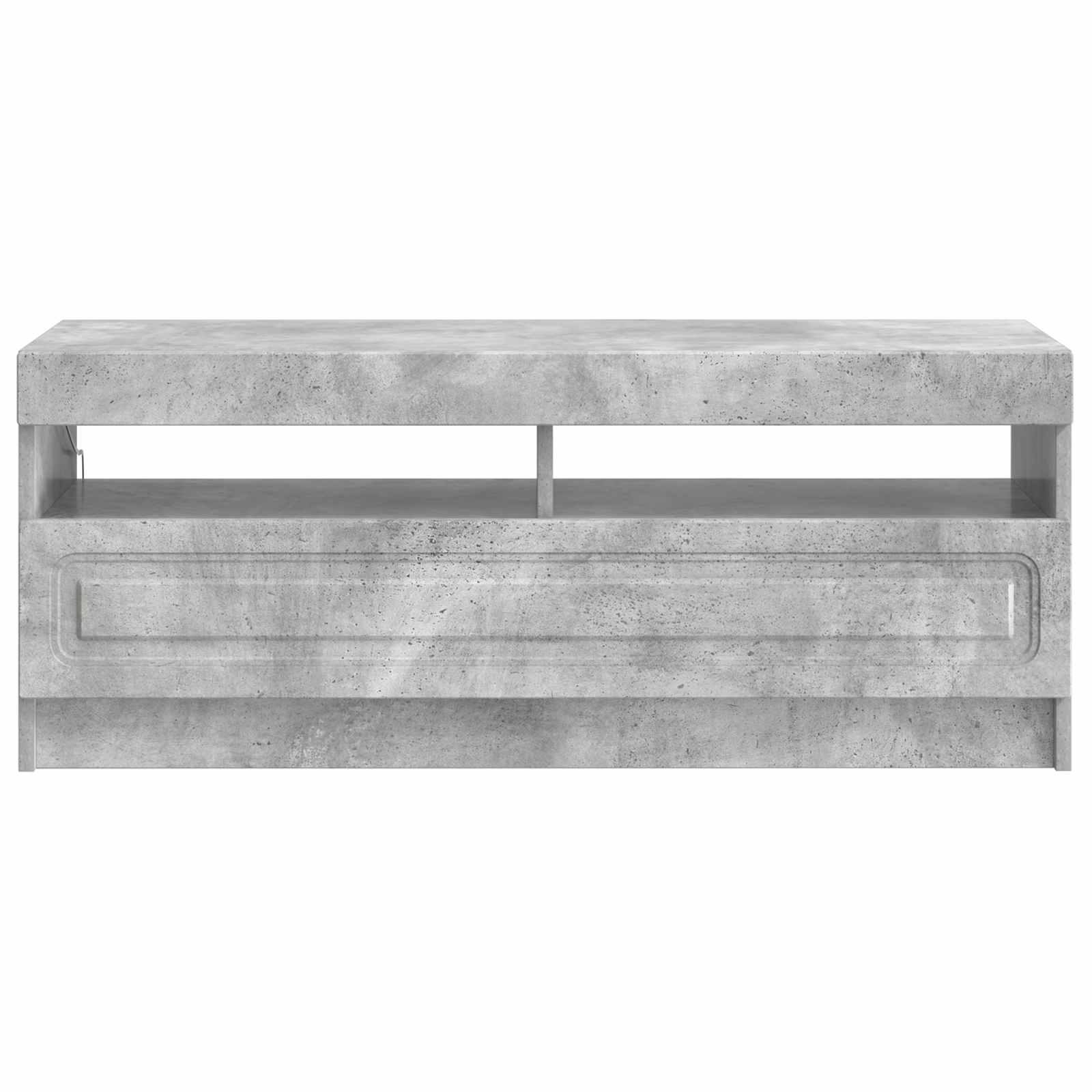 LED-TV-Schrank Betongrau Holzwerkstoff