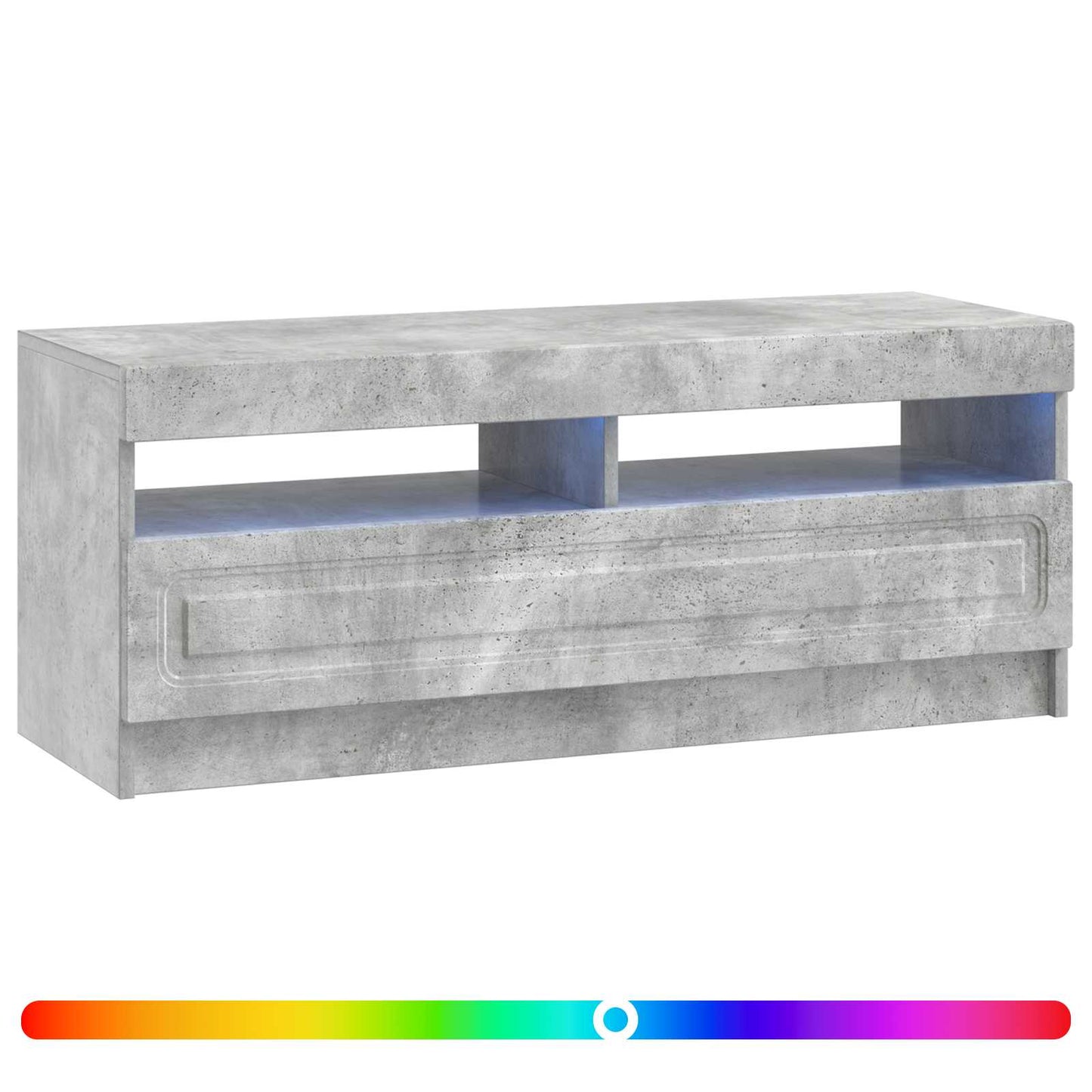 LED-TV-Schrank Betongrau Holzwerkstoff