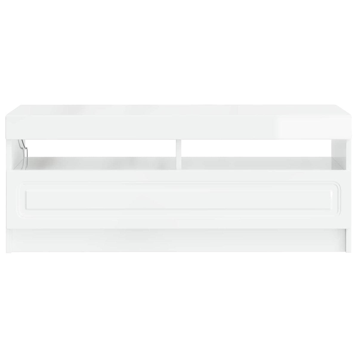 LED-TV-Schrank Hochglanz Weiß Holzwerkstoff