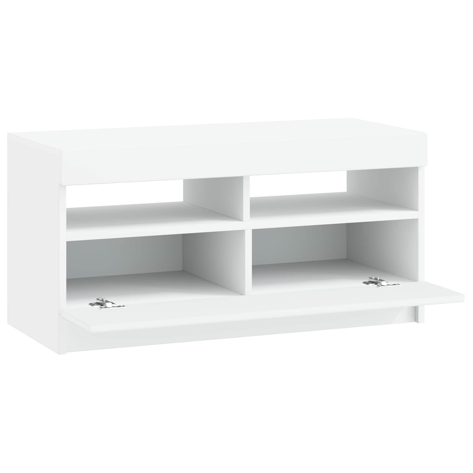 LED-TV-Schrank Weiß Holzwerkstoff