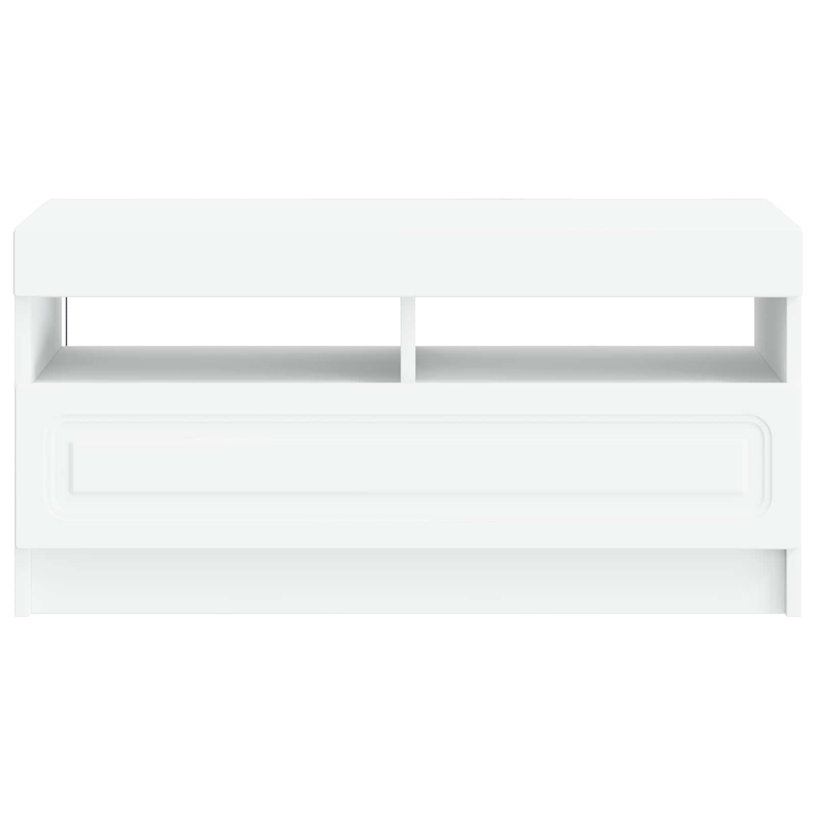 LED-TV-Schrank Weiß Holzwerkstoff