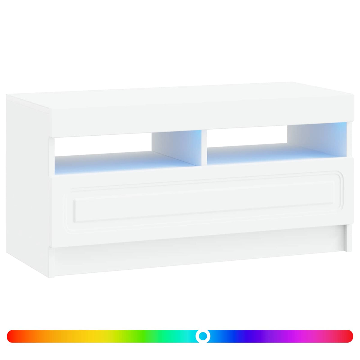 LED-TV-Schrank Weiß Holzwerkstoff