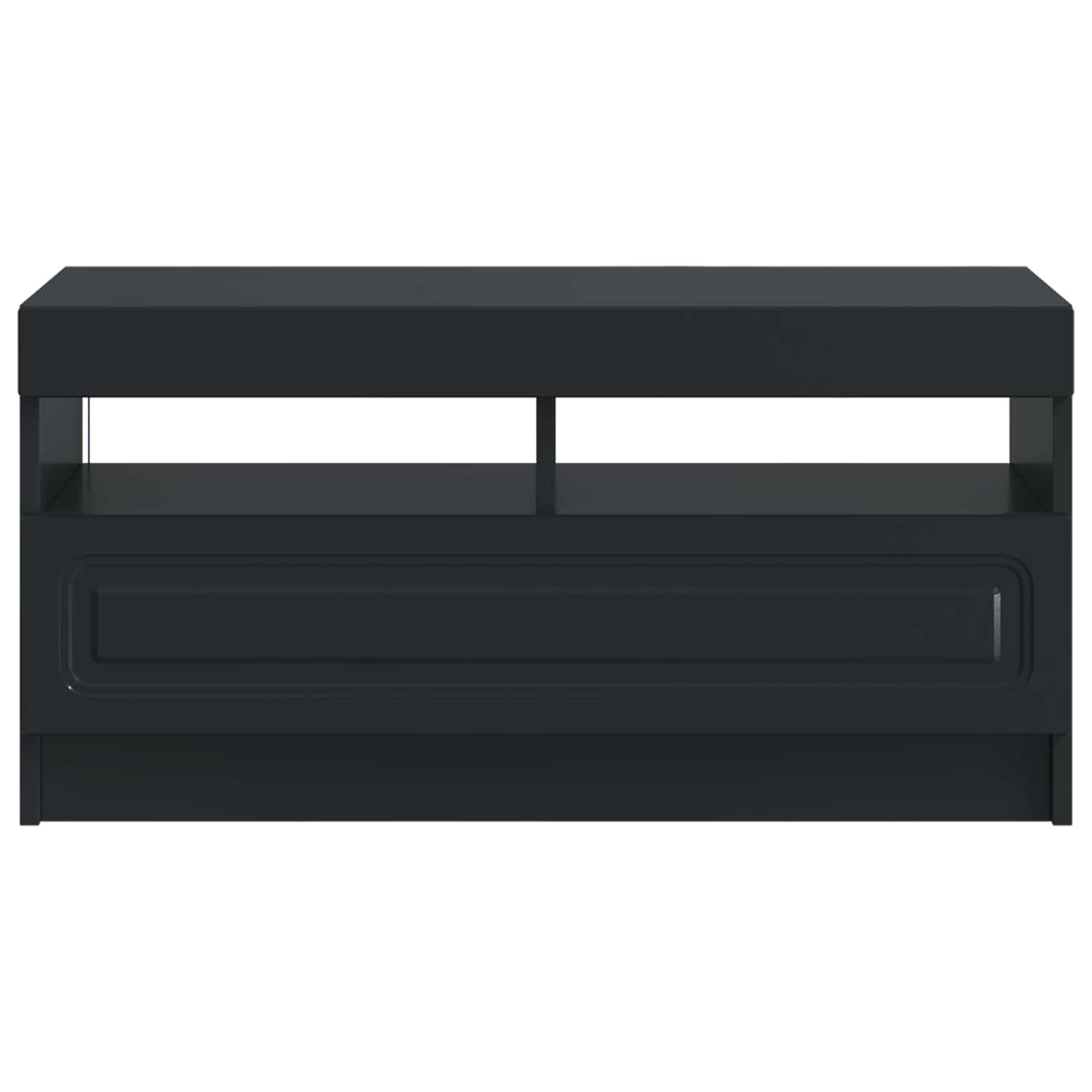 LED-TV-Schrank Schwarz Holzwerkstoff