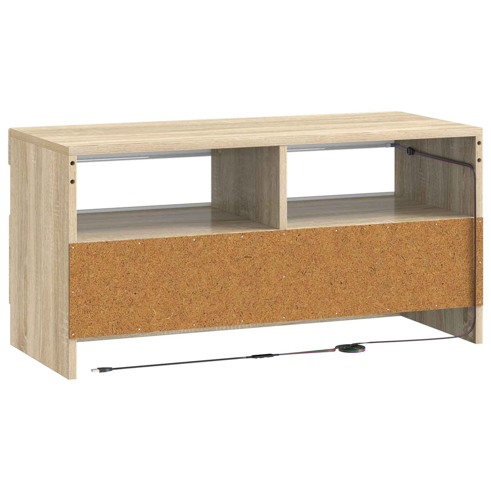 LED-TV-Schrank Sonoma-Eiche Holzwerkstoff