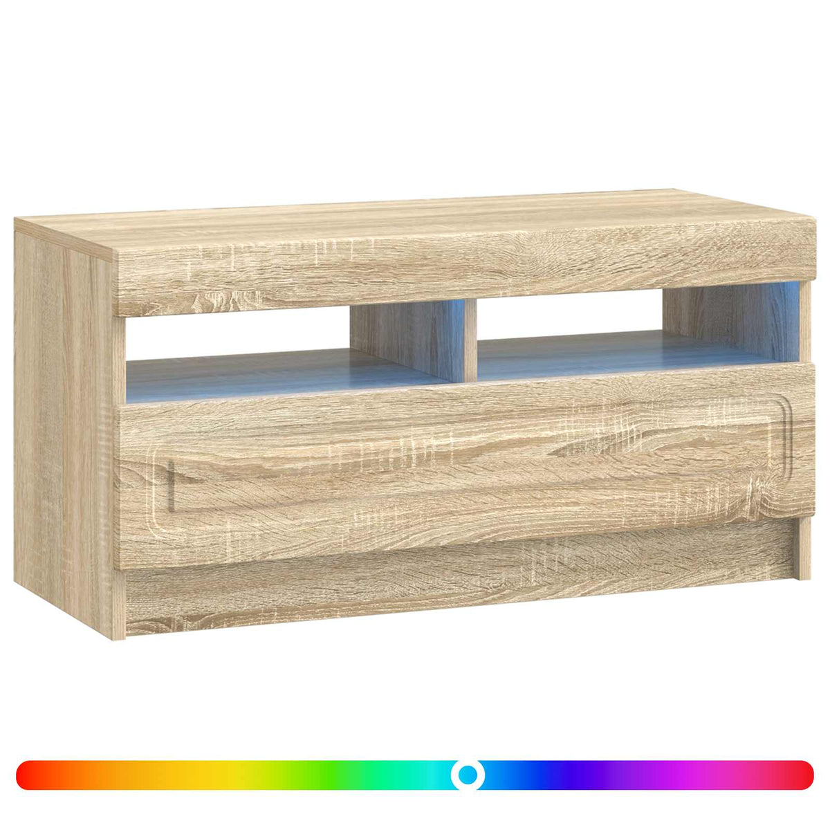 LED-TV-Schrank Sonoma-Eiche Holzwerkstoff