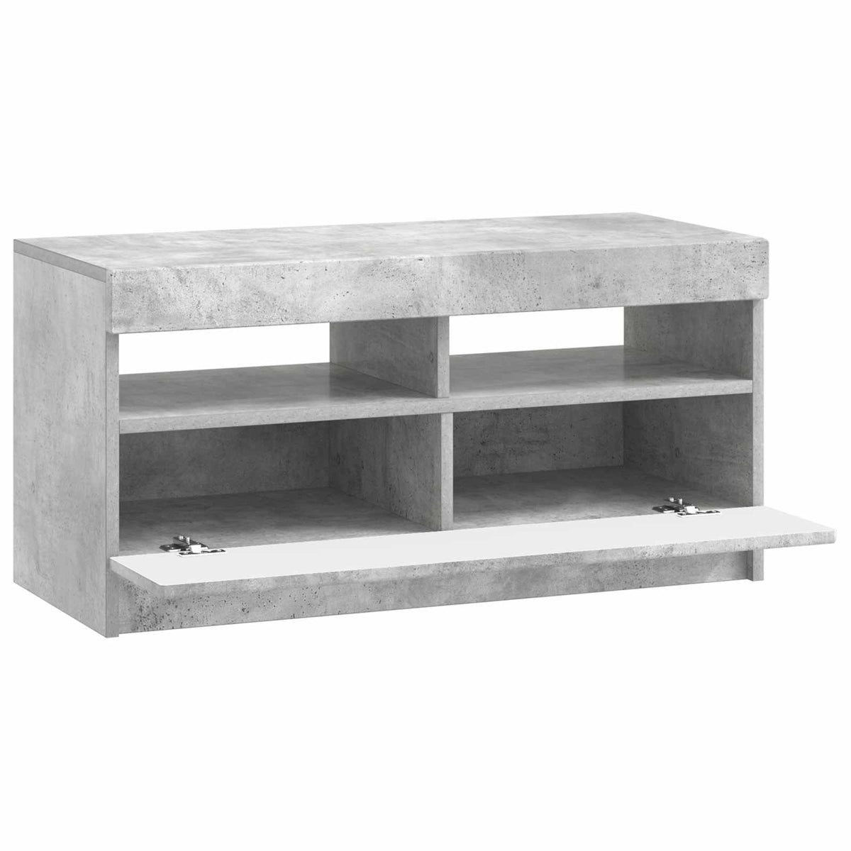 LED-TV-Schrank Betongrau Holzwerkstoff