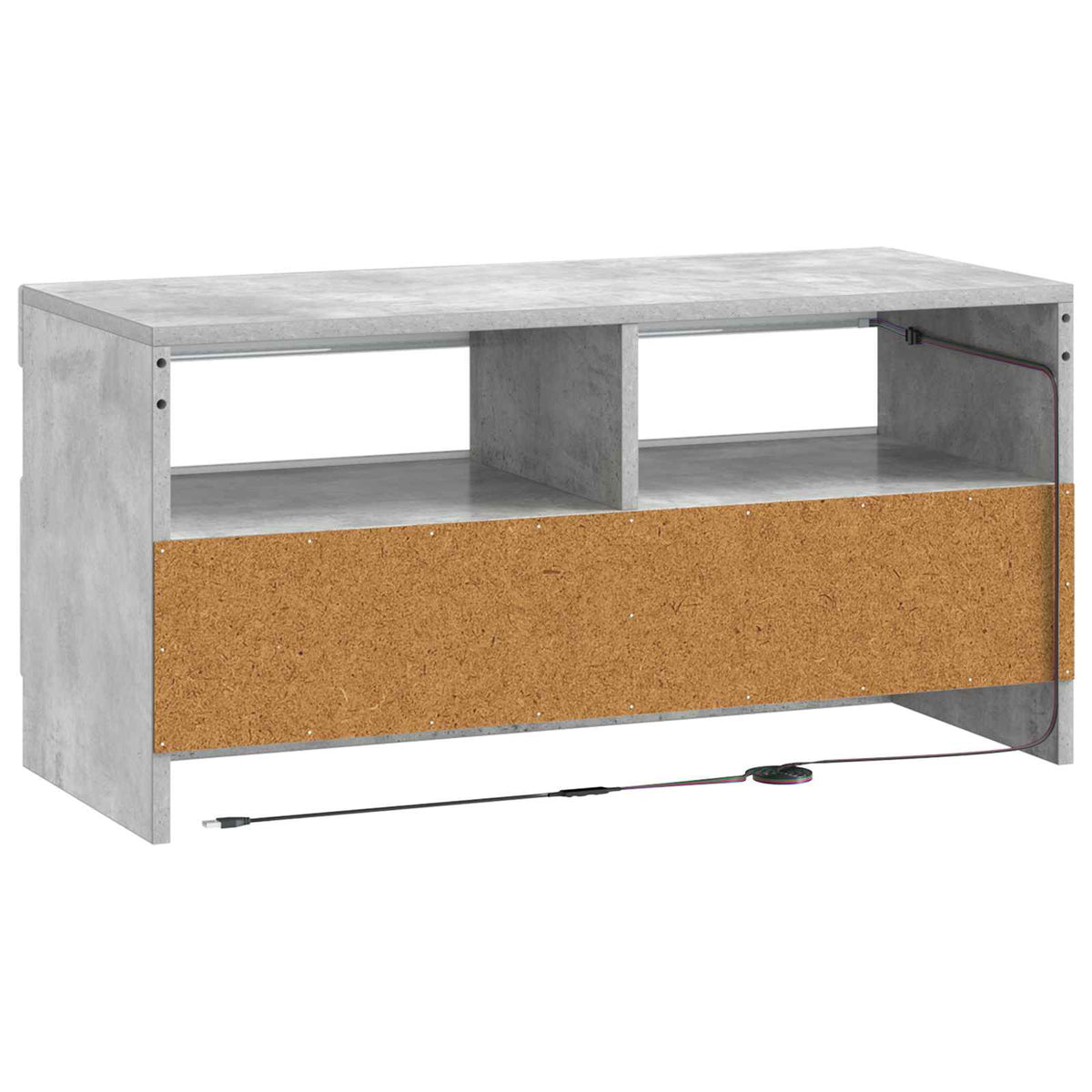 LED-TV-Schrank Betongrau Holzwerkstoff
