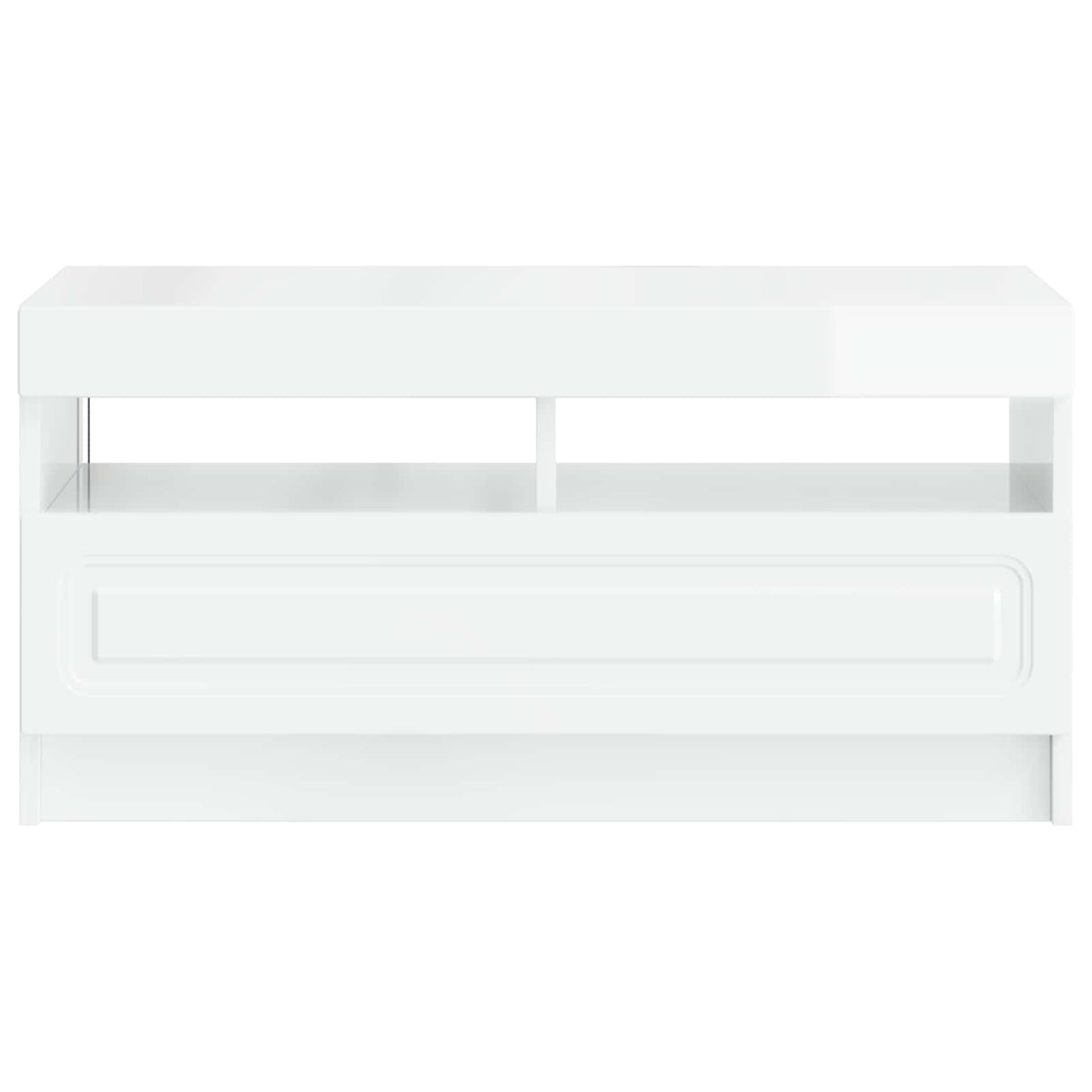 LED-TV-Schrank Hochglanz Weiß Holzwerkstoff