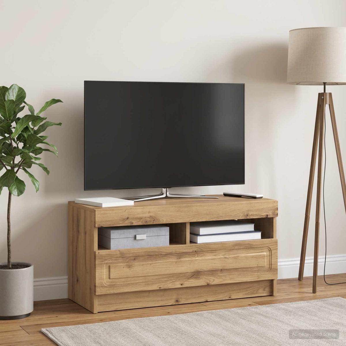LED-TV-Schrank Artisan-Eiche Holzwerkstoff