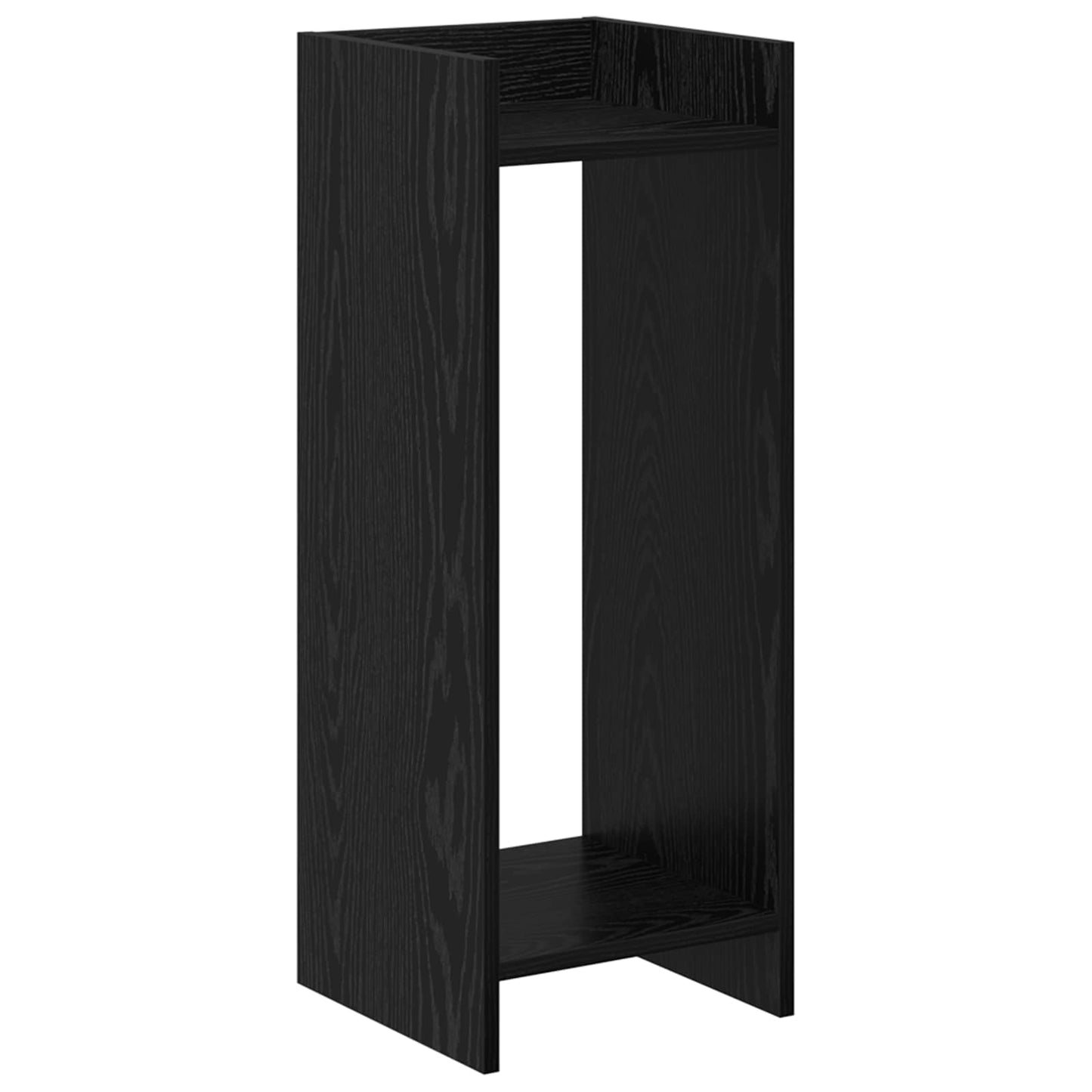 Pflanzenständer 2 Stk. Schwarz Eichen-Optik 30 x 30 x 80 cm
