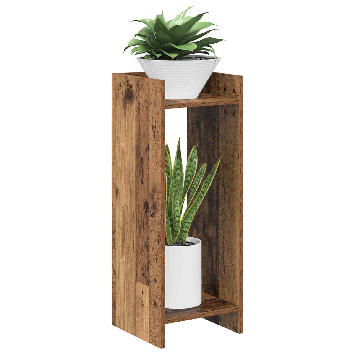 Pflanzenständer Altholz 30 x 30 x 80 cm Holzwerkstoff