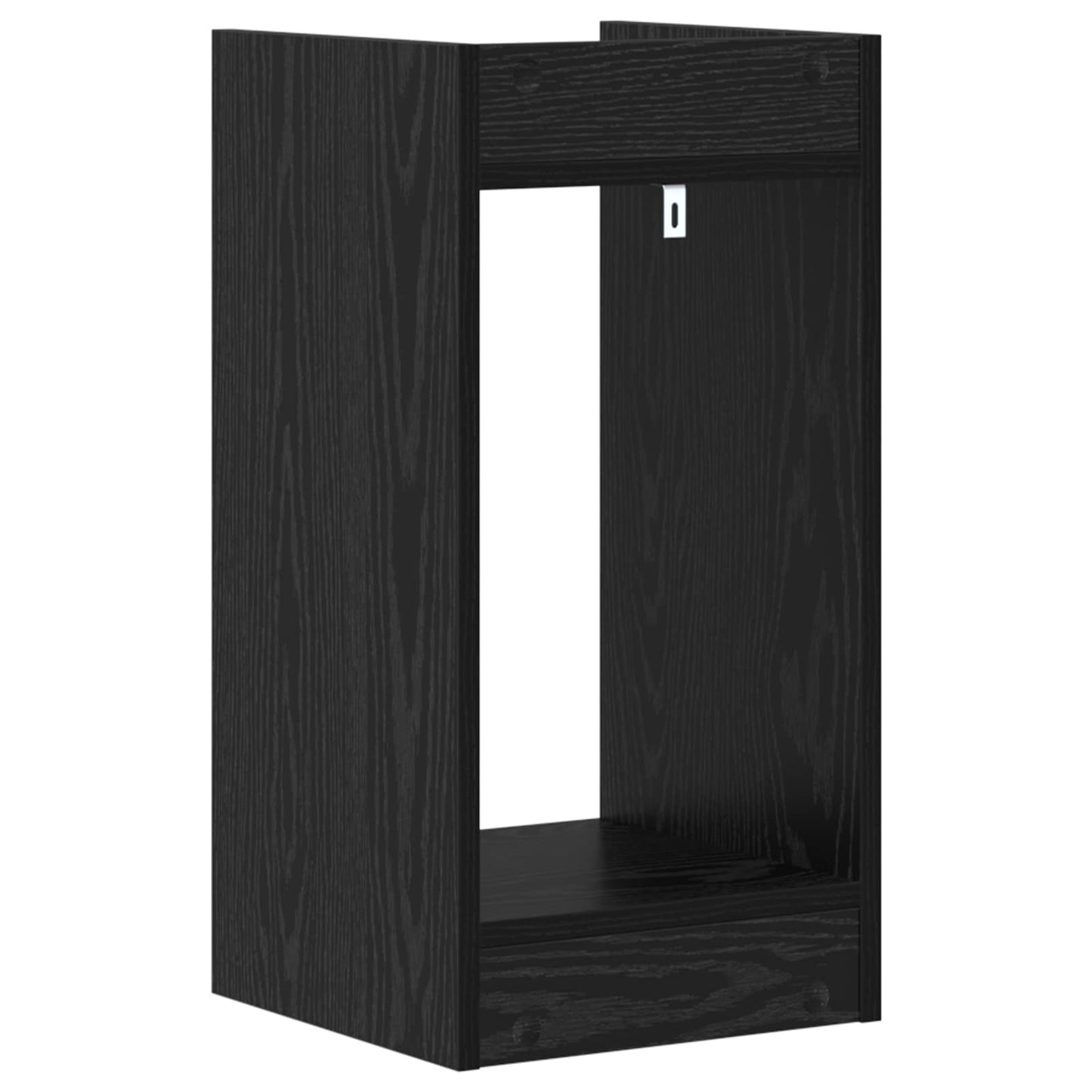 Pflanzenständer Schwarz Eichen-Optik 30 x 30 x 60 cm