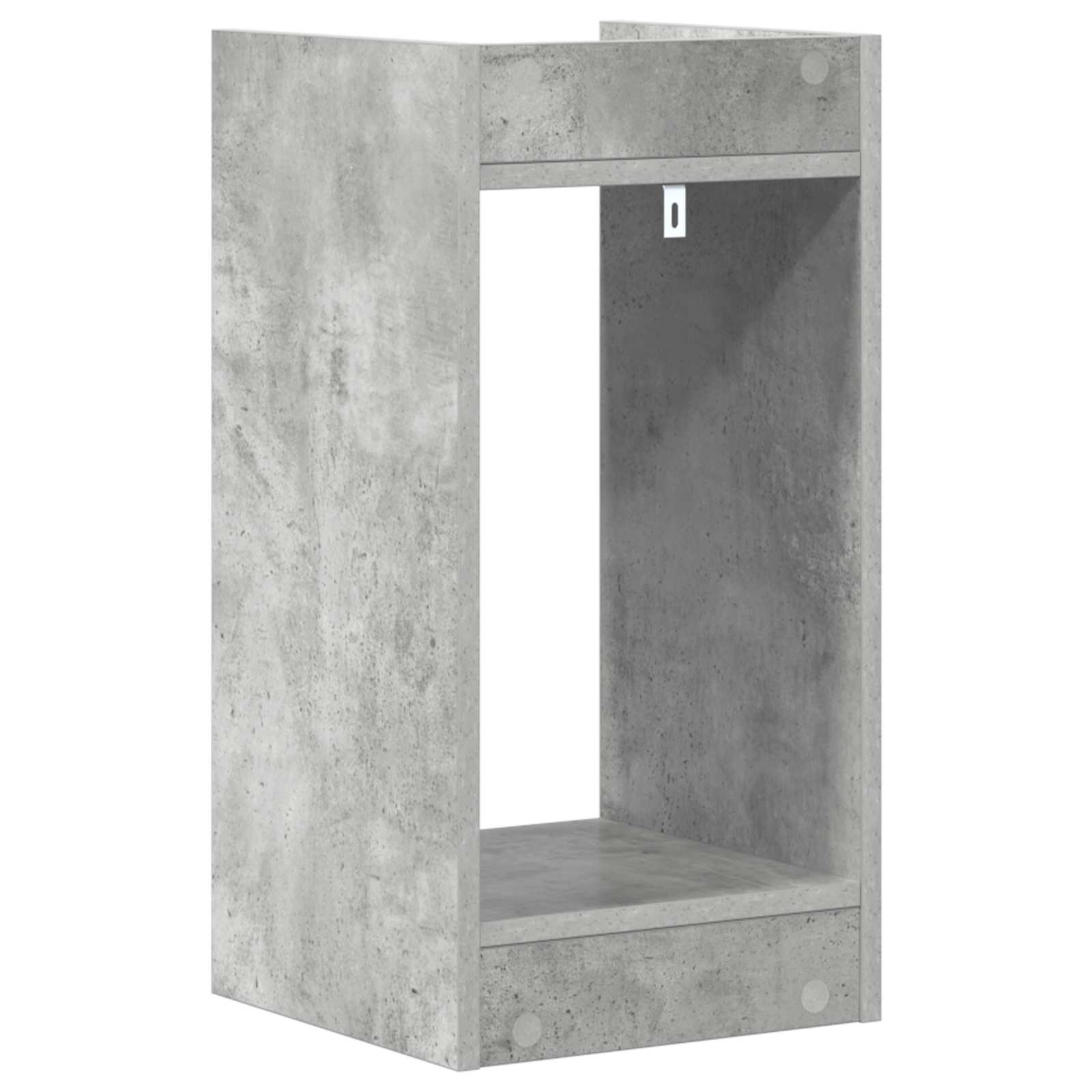 Pflanzenständer 2 Stk. Betongrau 30 x 30 x 60 cm Holzwerkstoff