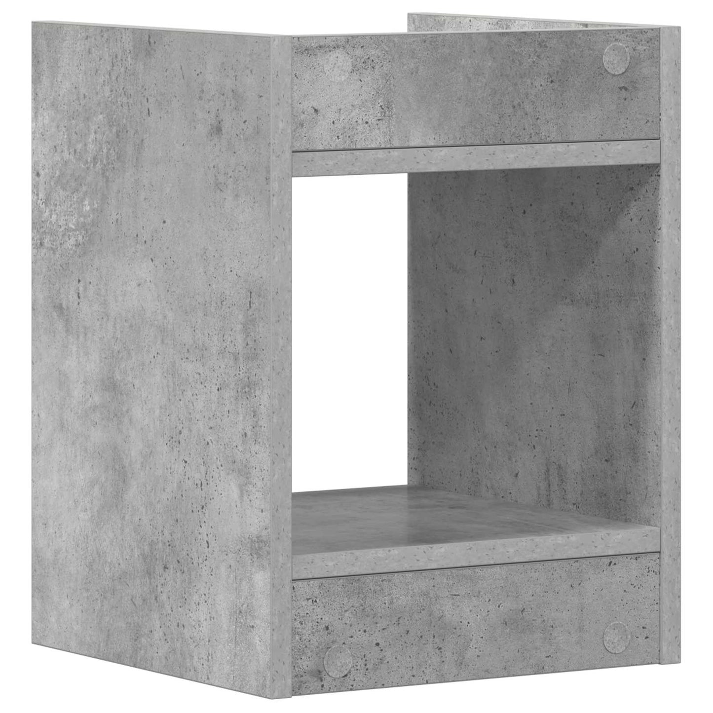 Pflanzenständer 2 Stk. Betongrau 30 x 30 x 40 cm Holzwerkstoff