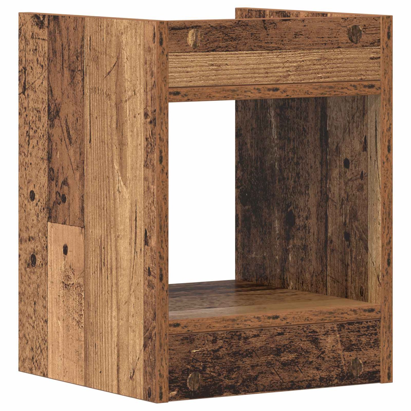 Pflanzenständer 2 Stk. Altholz 30 x 30 x 40 cm Holzwerkstoff