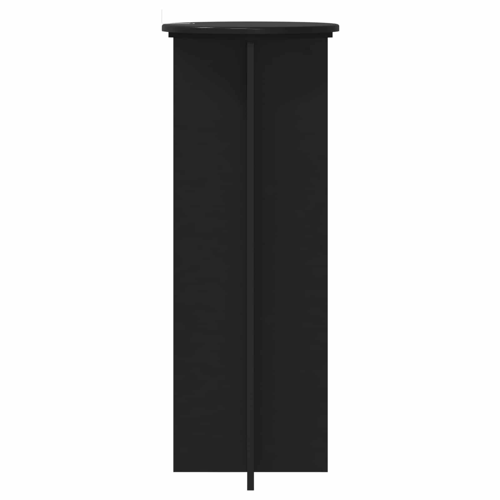 Pflanzenständer 2 Stk. Schwarz Ø40 x 100 cm Holzwerkstoff