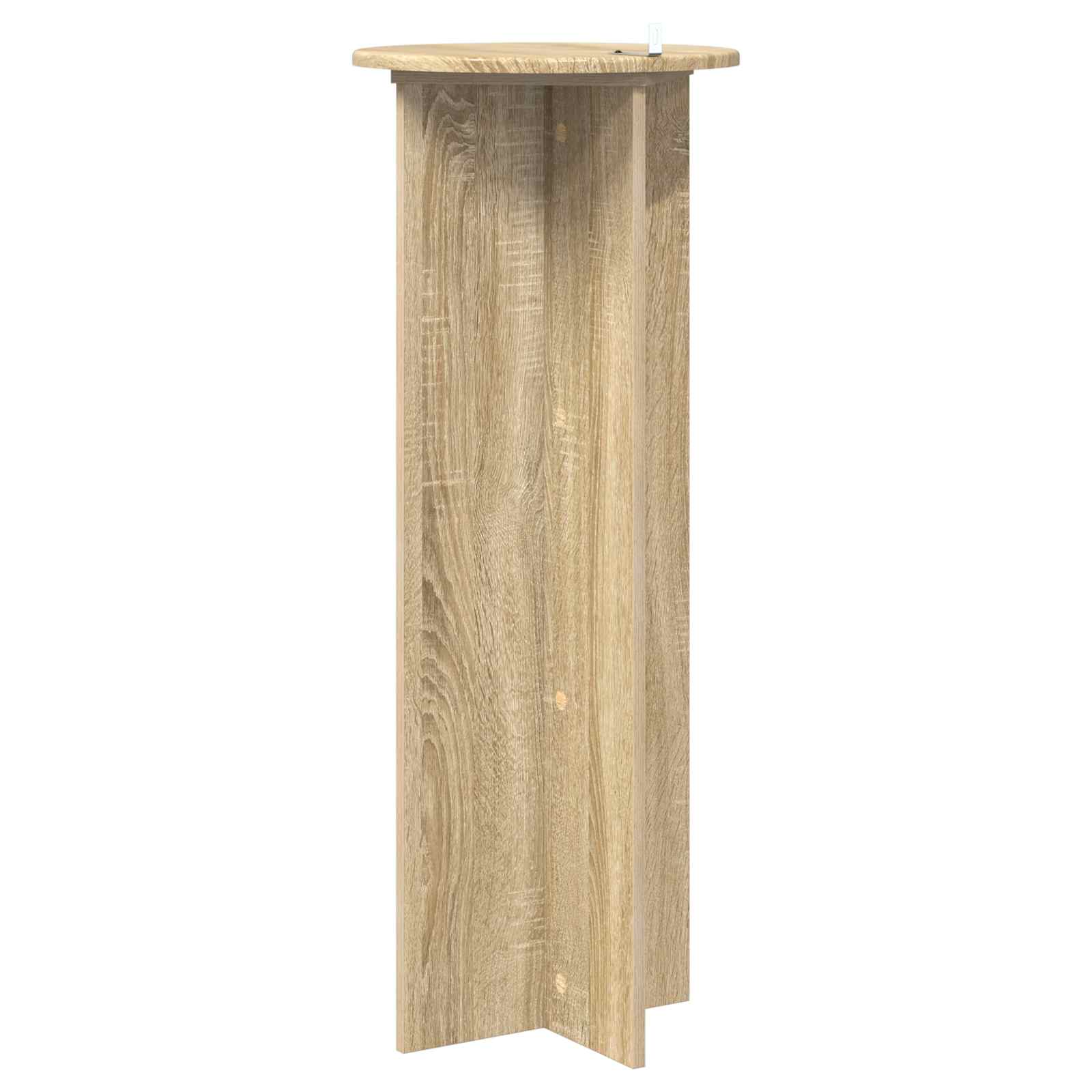 Pflanzenständer 2 Stk. Sonoma-Eiche Ø40 x 100 cm Holzwerkstoff