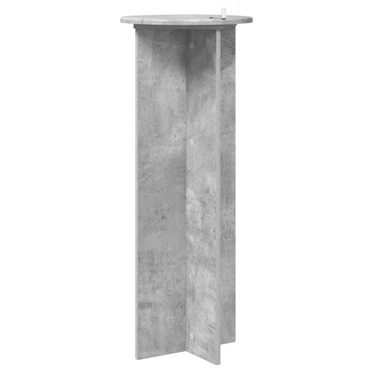 Pflanzenständer 2 Stk. Betongrau Ø40 x 100 cm Holzwerkstoff