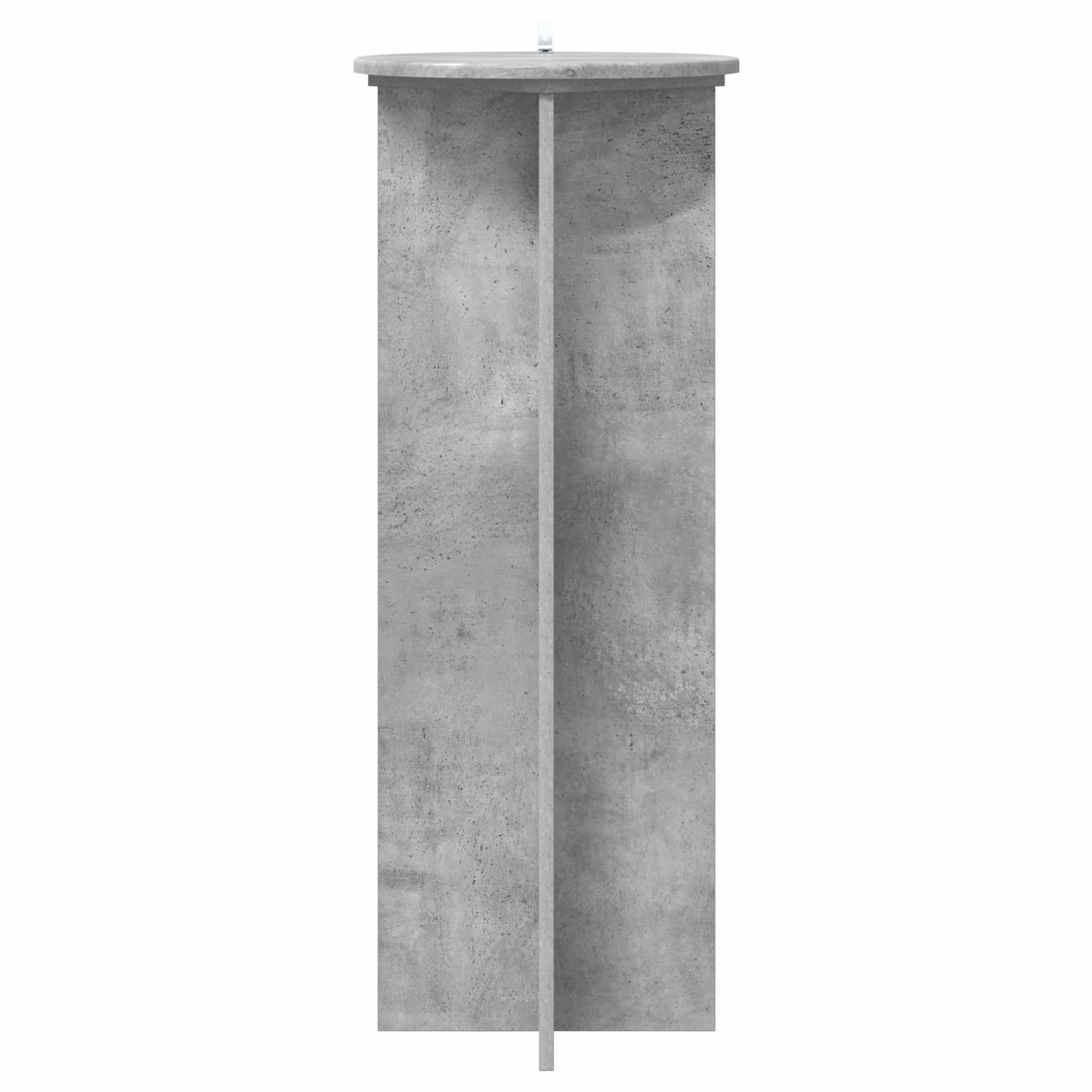 Pflanzenständer 2 Stk. Betongrau Ø40 x 100 cm Holzwerkstoff