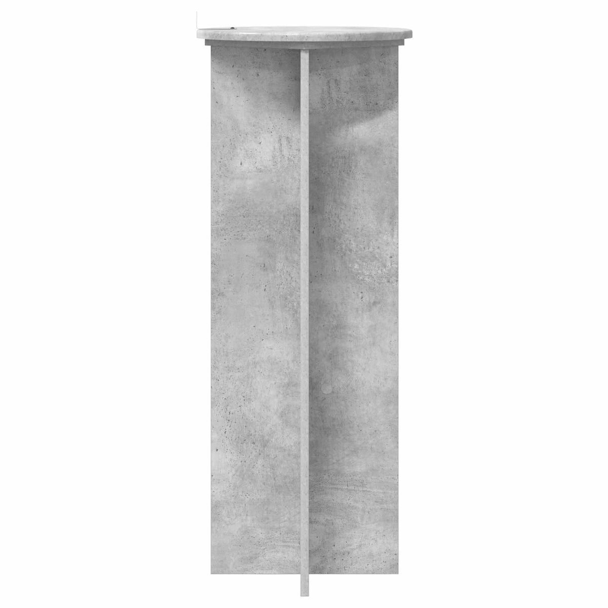 Pflanzenständer 2 Stk. Betongrau Ø40 x 100 cm Holzwerkstoff