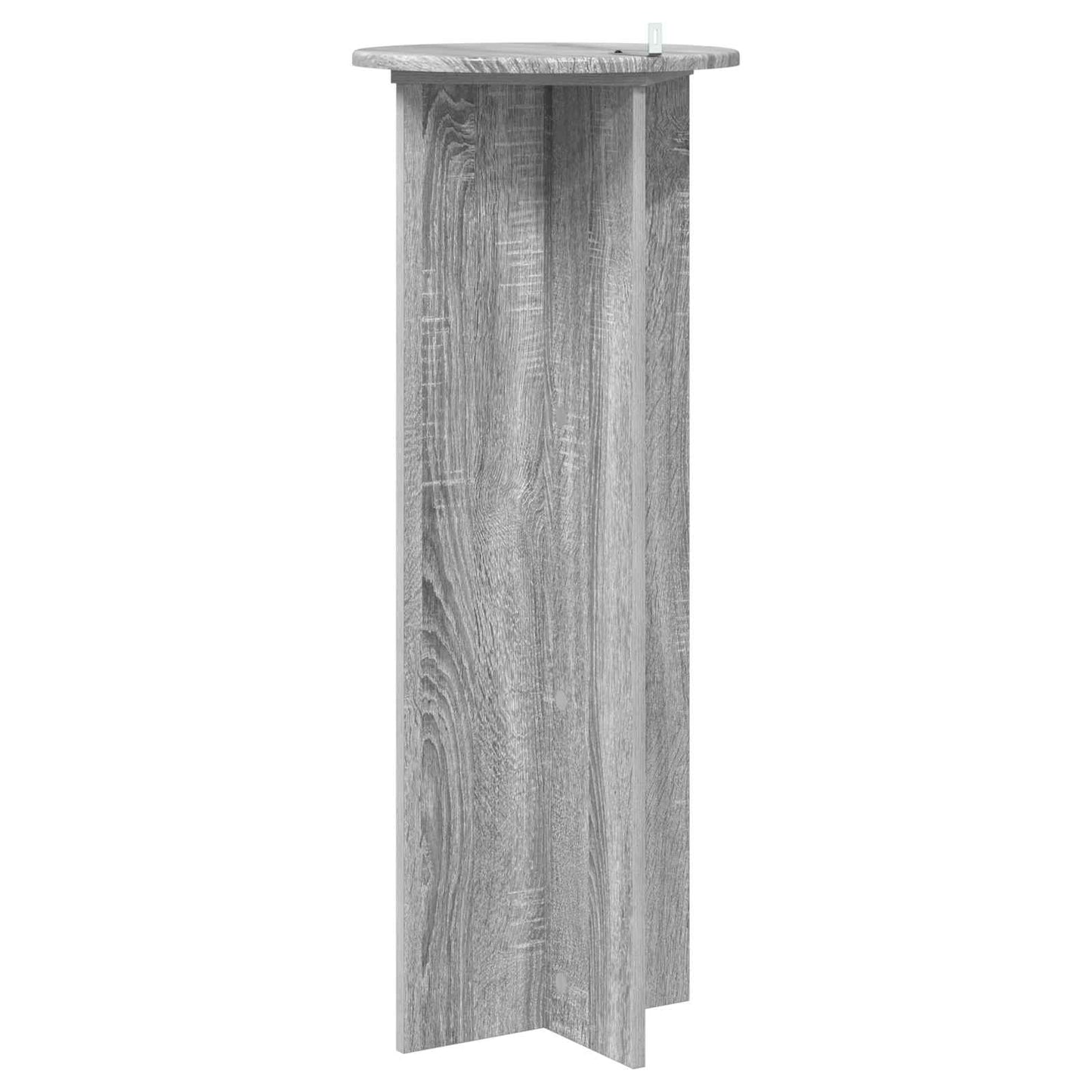 Pflanzenständer 2 Stk. Sonoma-Grau Ø40 x 100 cm Holzwerkstoff