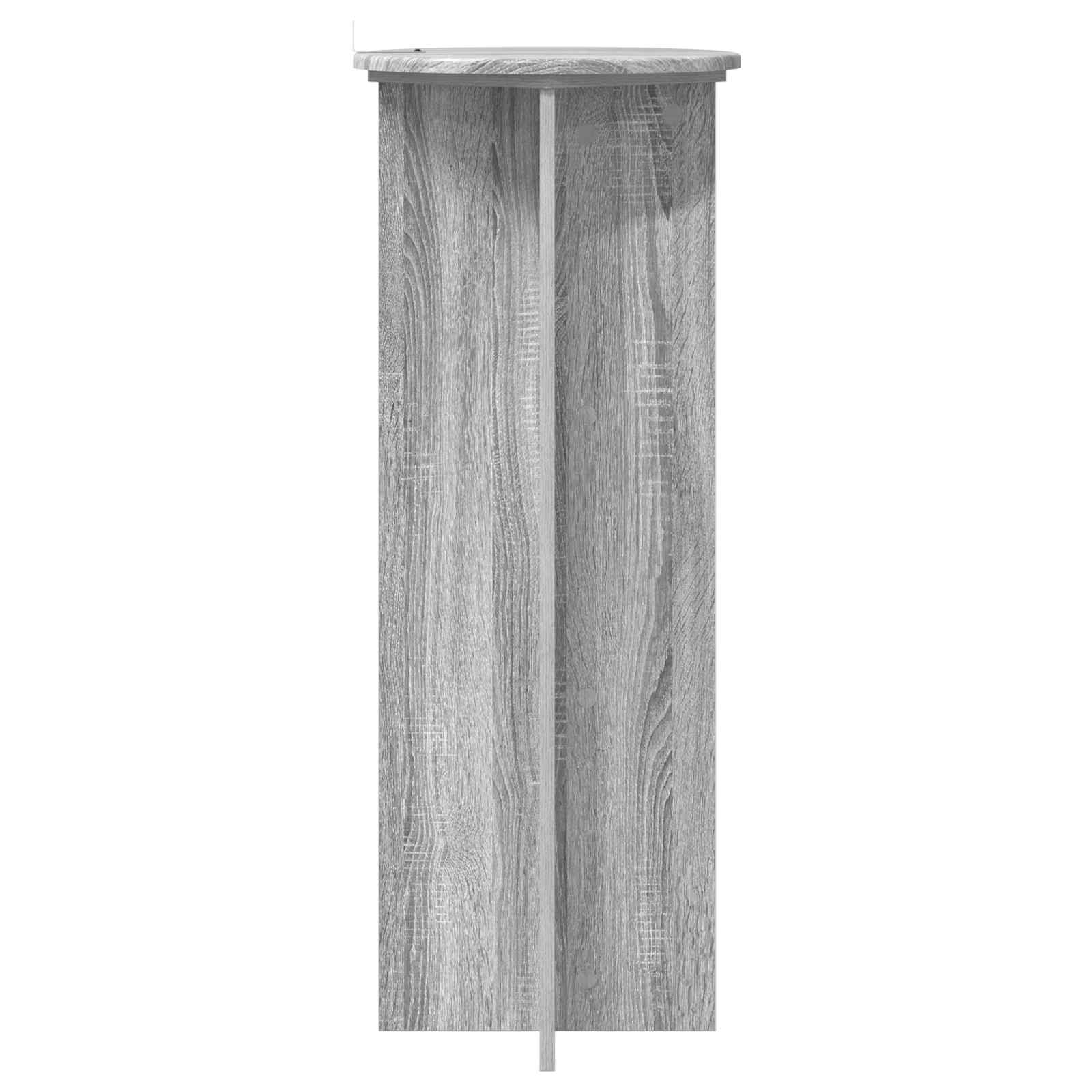 Pflanzenständer 2 Stk. Sonoma-Grau Ø40 x 100 cm Holzwerkstoff