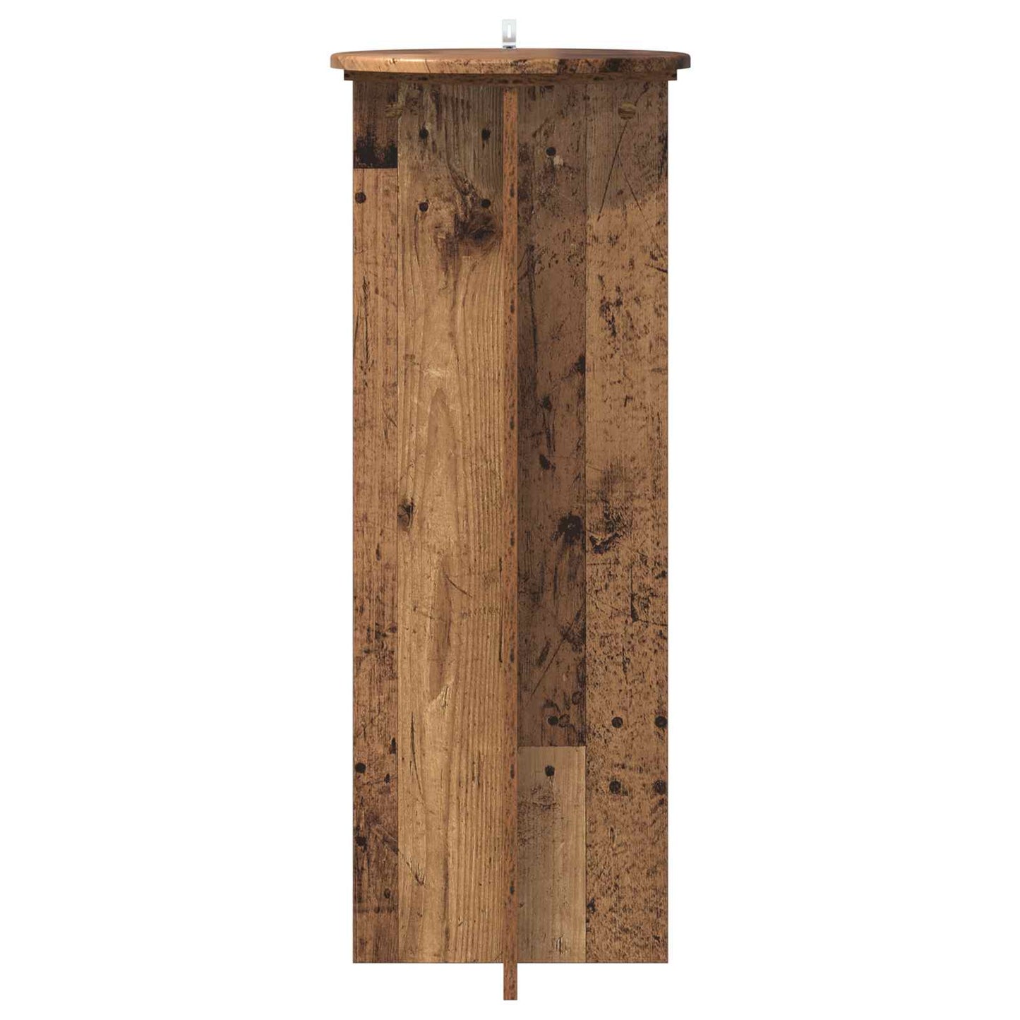 Pflanzenständer 2 Stk. Altholz Ø40 x 100 cm Holzwerkstoff