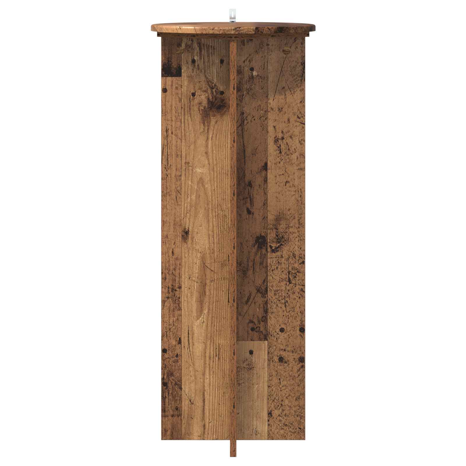 Pflanzenständer 2 Stk. Altholz Ø40 x 100 cm Holzwerkstoff