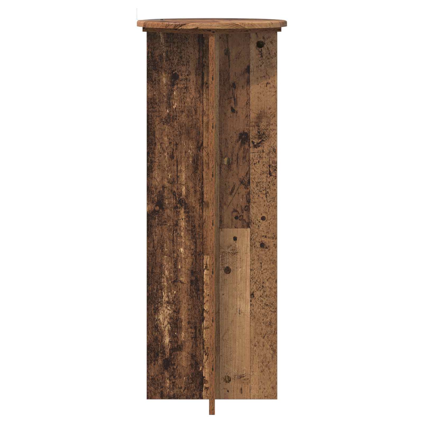 Pflanzenständer 2 Stk. Altholz Ø40 x 100 cm Holzwerkstoff