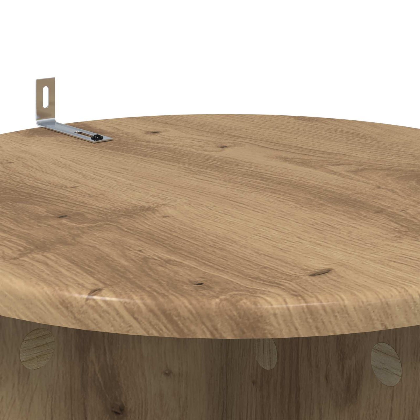 Pflanzenständer 2 Stk. Artisan-Eiche Ø40 x 100 cm Holzwerkstoff
