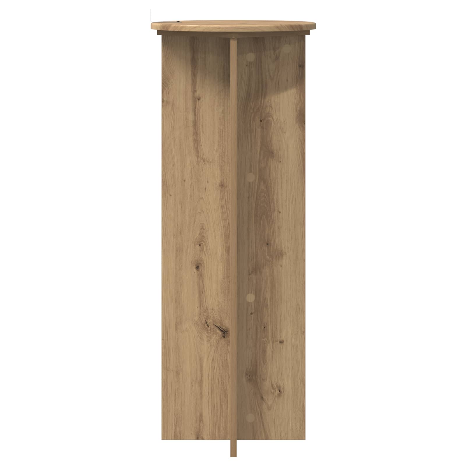 Pflanzenständer 2 Stk. Artisan-Eiche Ø40 x 100 cm Holzwerkstoff