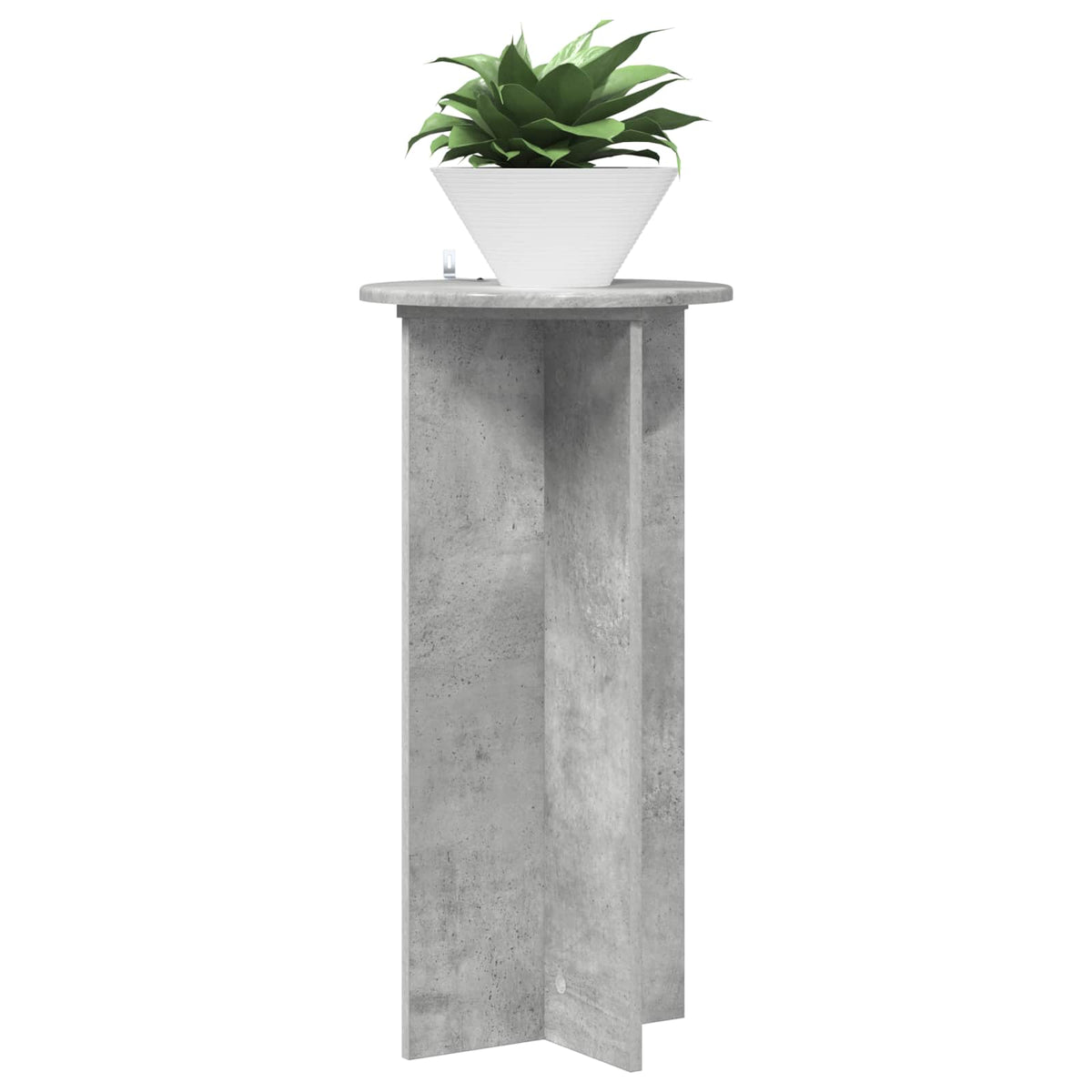 Pflanzenständer 2 Stk. Betongrau 40 x 40 x 80 cm Holzwerkstoff