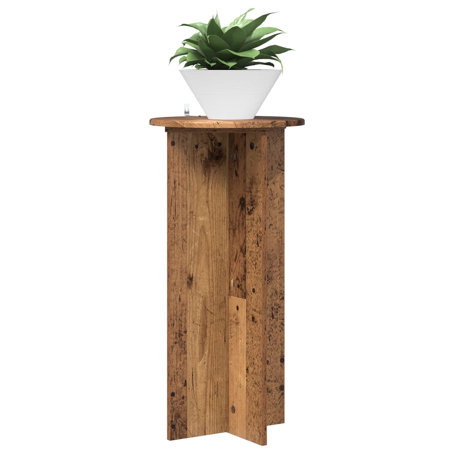 Pflanzenständer 2 Stk. Altholz 40 x 40 x 80 cm Holzwerkstoff