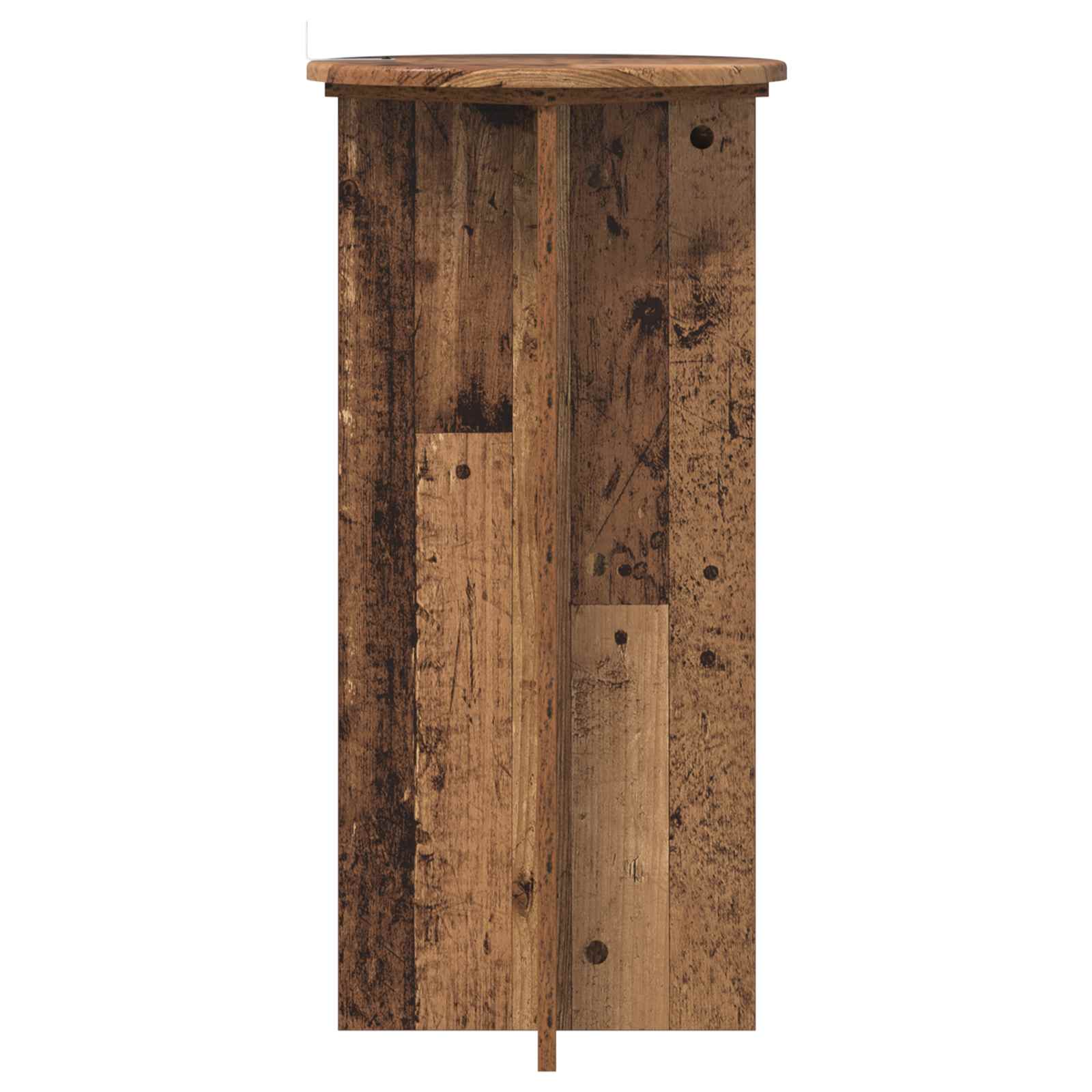 Pflanzenständer 2 Stk. Altholz 40 x 40 x 80 cm Holzwerkstoff