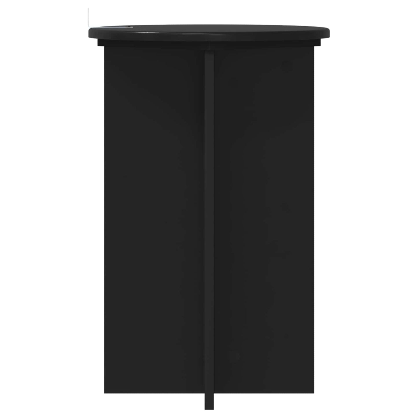 Pflanzenständer 2 Stk. Schwarz Ø40 x 60 cm Holzwerkstoff