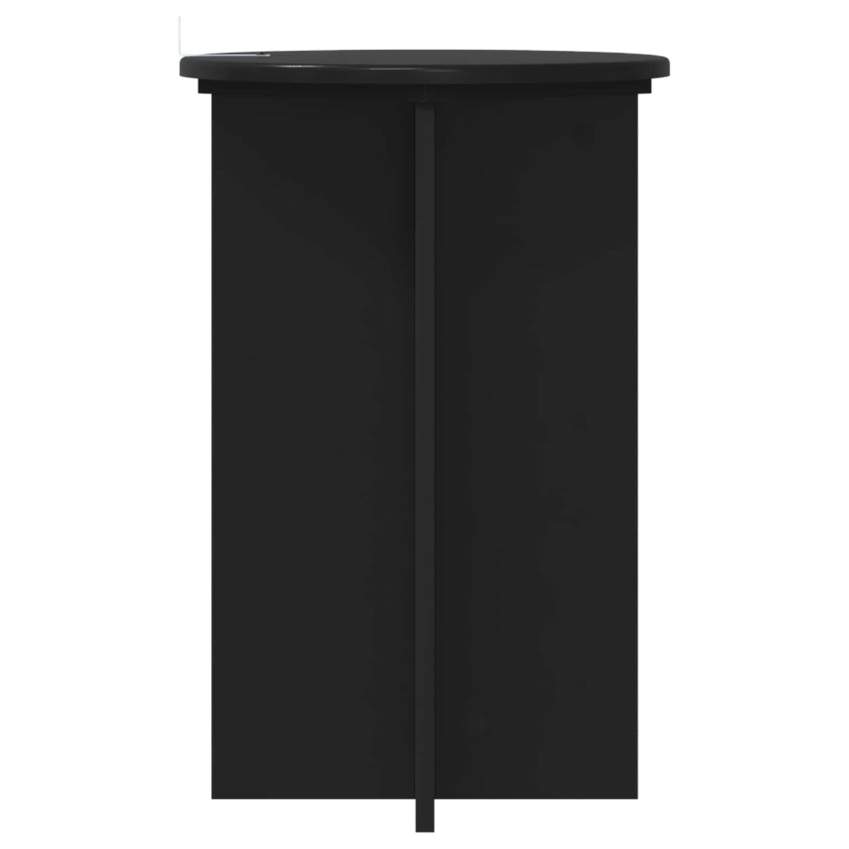 Pflanzenständer 2 Stk. Schwarz Ø40 x 60 cm Holzwerkstoff