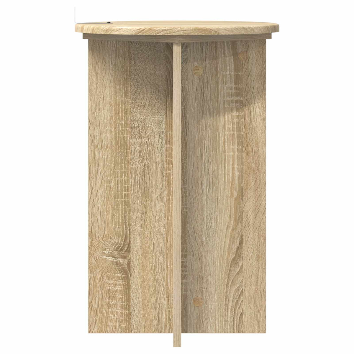 Pflanzenständer 2 Stk. Sonoma-Eiche Ø40 x 60 cm Holzwerkstoff