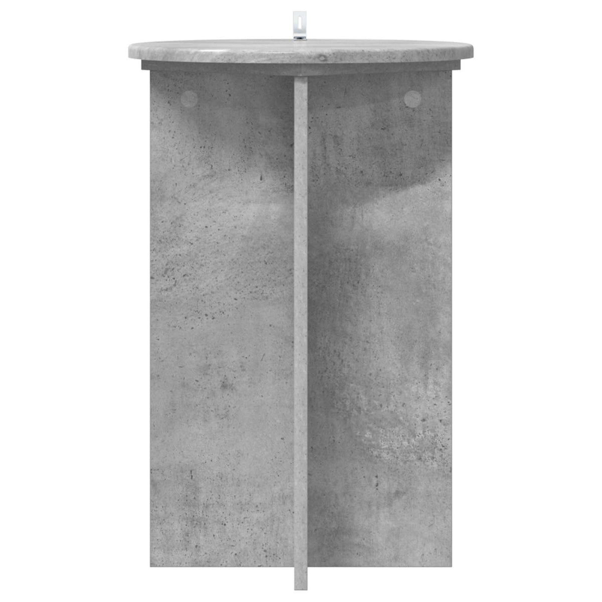 Pflanzenständer 2 Stk. Betongrau Ø40 x 60 cm Holzwerkstoff