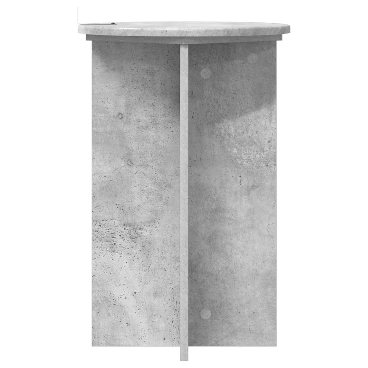Pflanzenständer 2 Stk. Betongrau Ø40 x 60 cm Holzwerkstoff