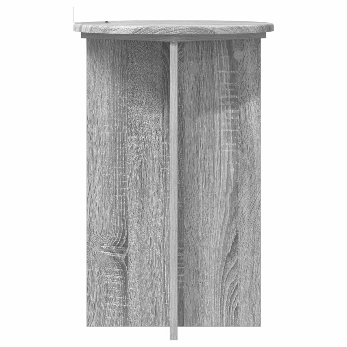 Pflanzenständer 2 Stk. Sonoma-Grau Ø40 x 60 cm Holzwerkstoff