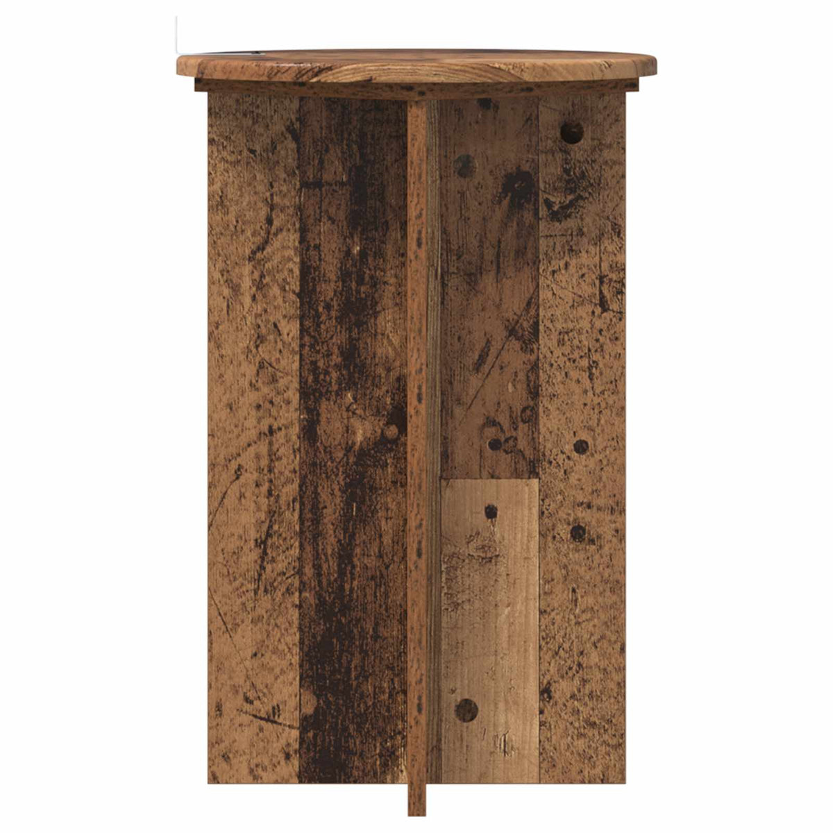 Pflanzenständer 2 Stk. Altholz Ø40 x 60 cm Holzwerkstoff