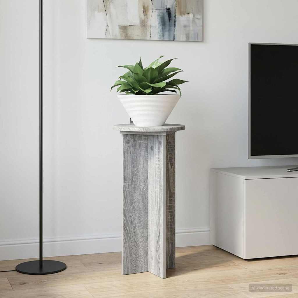Pflanzenständer 2 Stk. Sonoma-Grau 29,5 x 29,5 x 60 cm