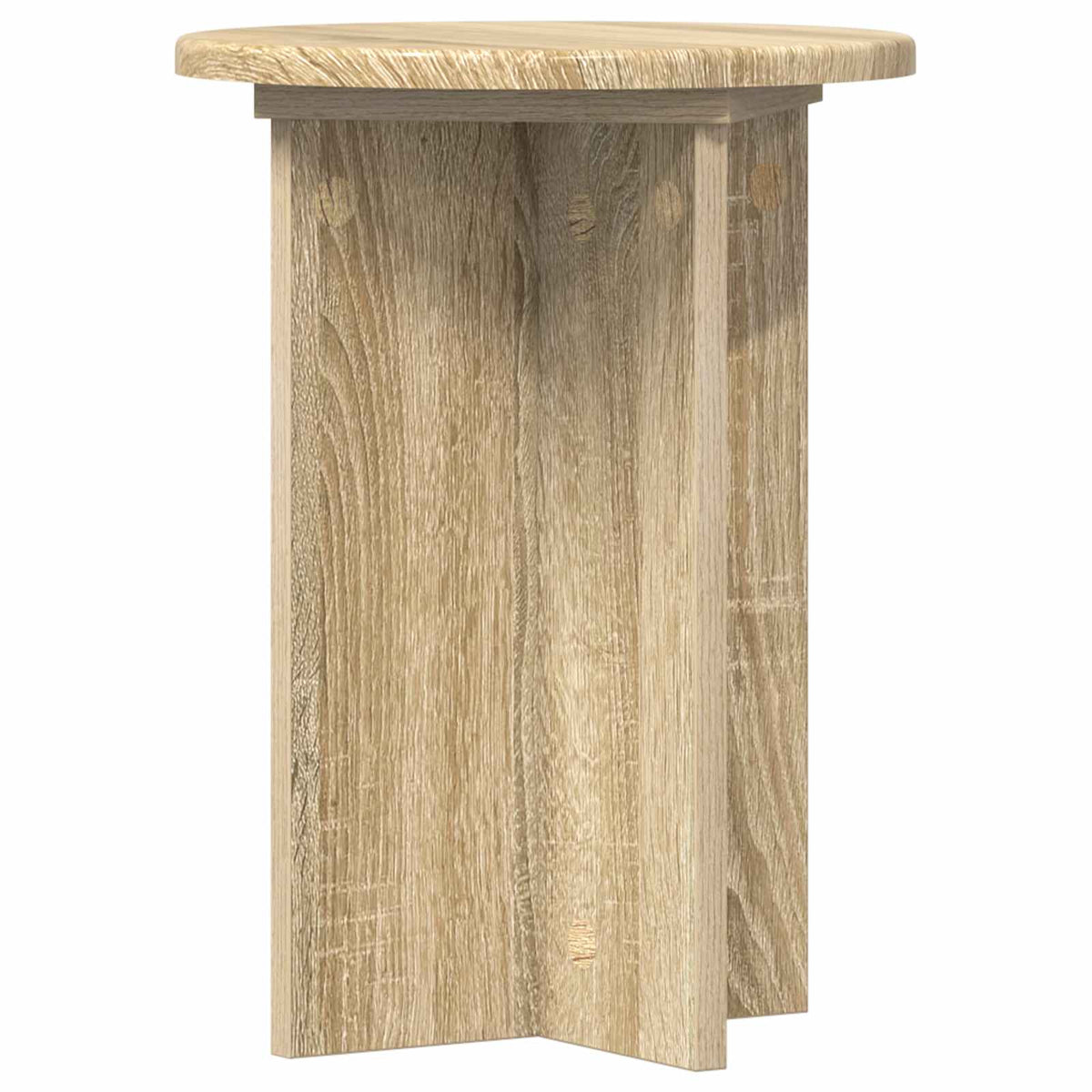 Pflanzenständer 2 Stk. Sonoma-Eiche Ø29,5 x 40 cm Holzwerkstoff