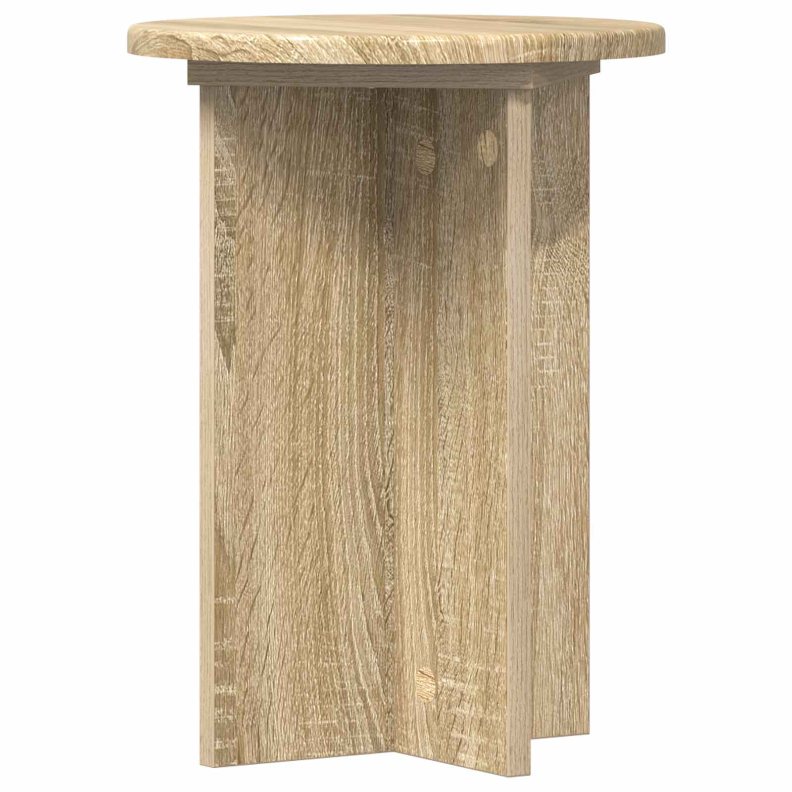 Pflanzenständer 2 Stk. Sonoma-Eiche Ø29,5 x 40 cm Holzwerkstoff