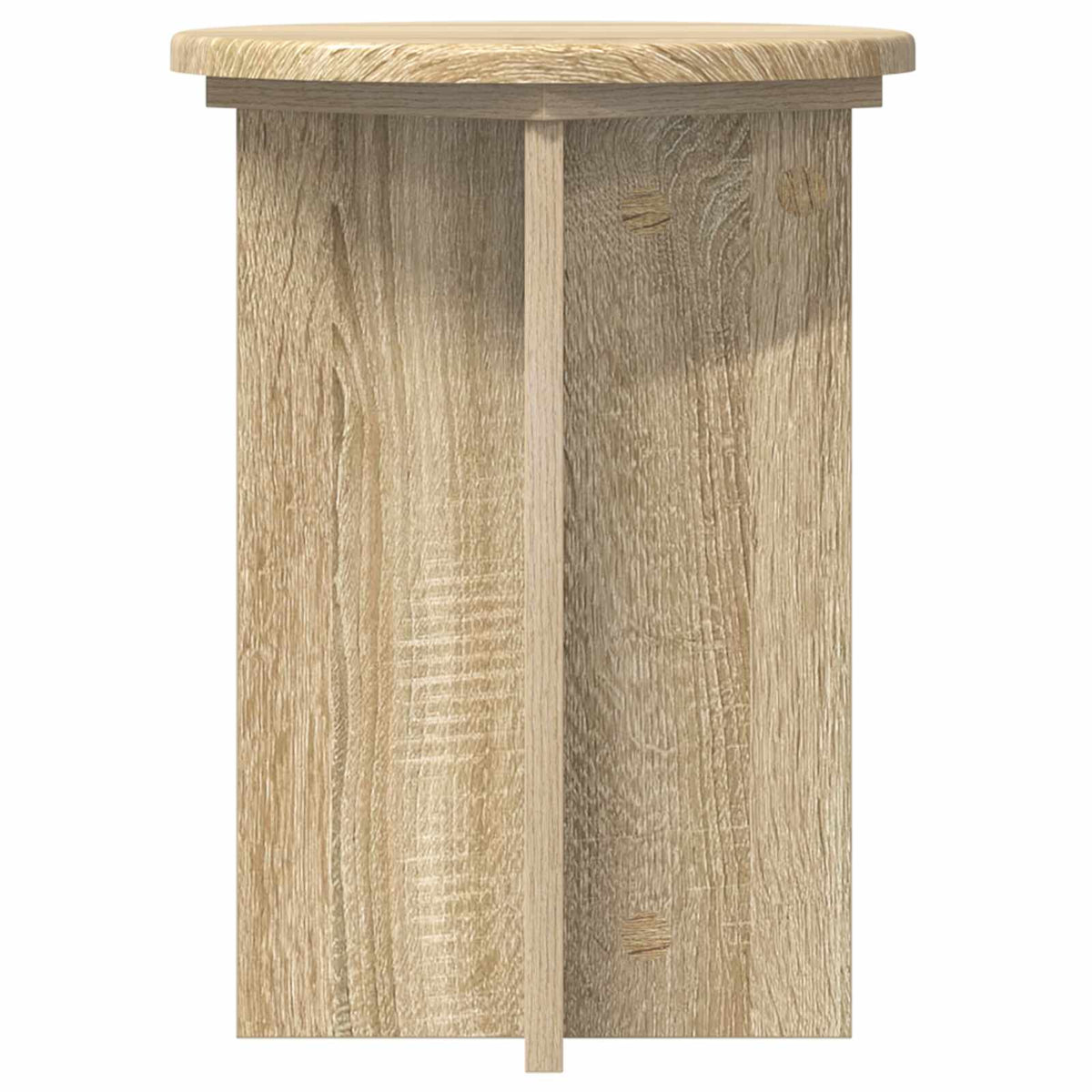 Pflanzenständer 2 Stk. Sonoma-Eiche Ø29,5 x 40 cm Holzwerkstoff
