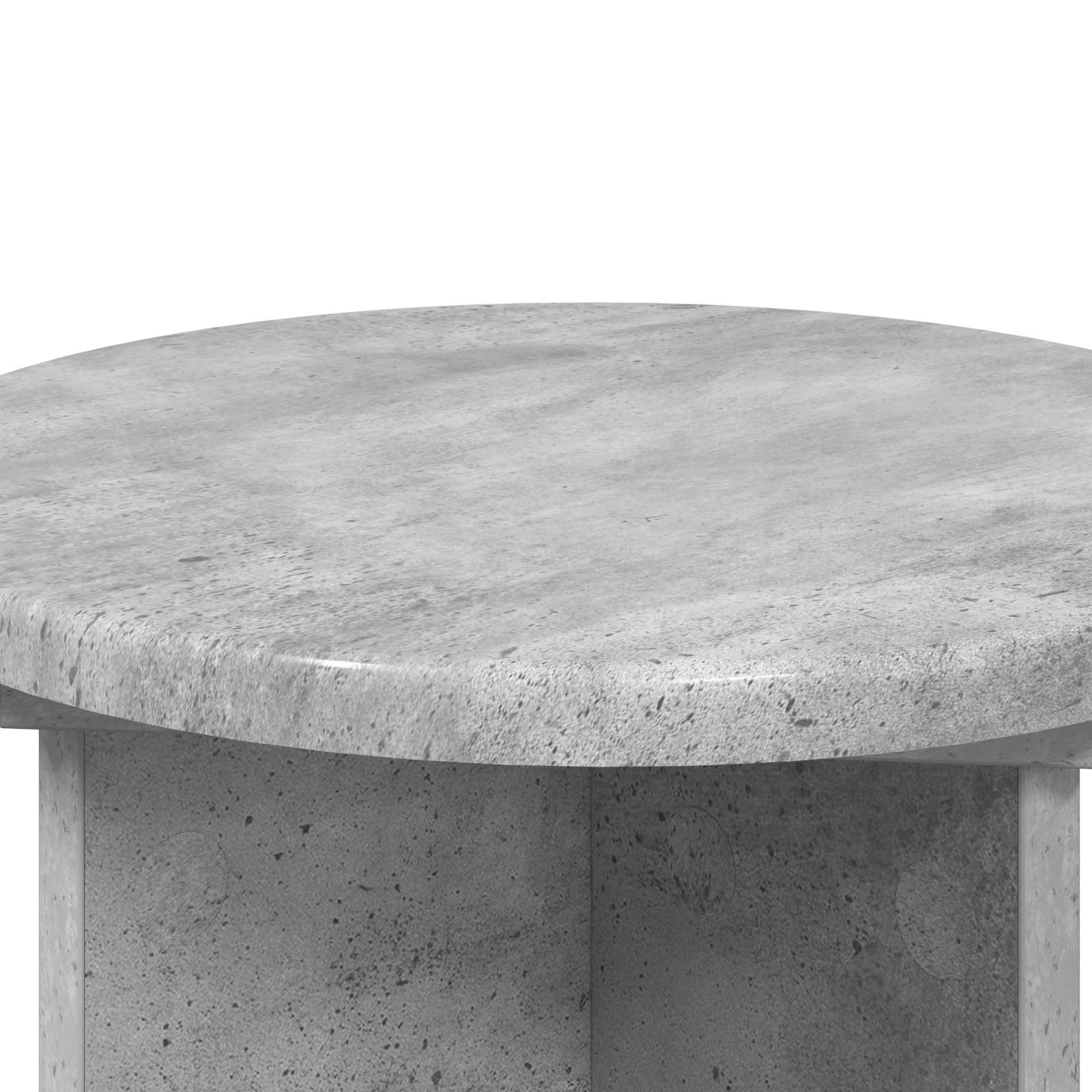 Pflanzenständer 2 Stk. Betongrau Ø29,5 x 40 cm Holzwerkstoff