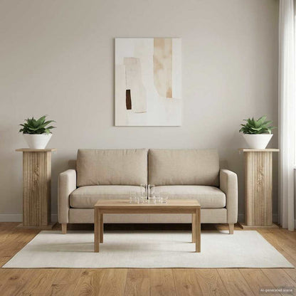 Pflanzenständer 2 stk. Sonoma-Eiche 30,5 x 30 x 60,5 cm