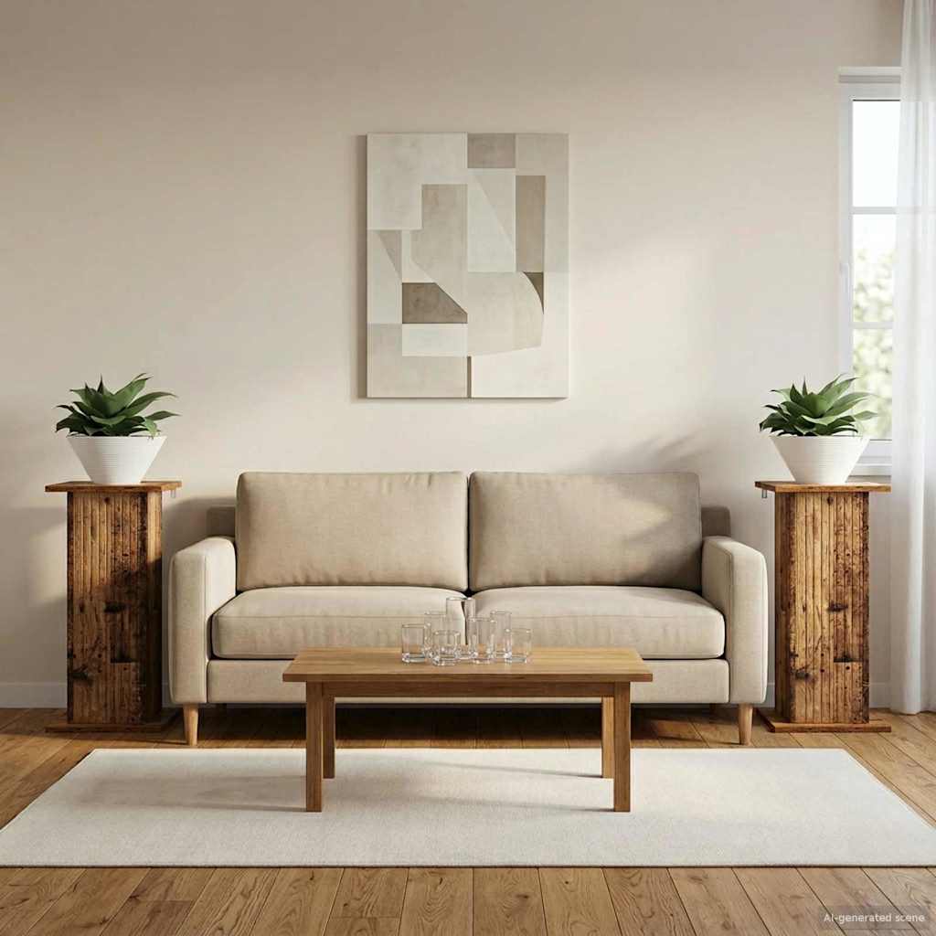 Pflanzenständer 2 stk. Altholz 30,5 x 30 x 60,5 cm